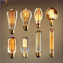 IWHD Bombillas Винтаж Эдисон лампы E27 подвесной светильник в стиле ретро лампы ампулы электрическая лампочка эдисона лампы накаливания 40 Вт E27 220 V G80/G95/ST64/A19