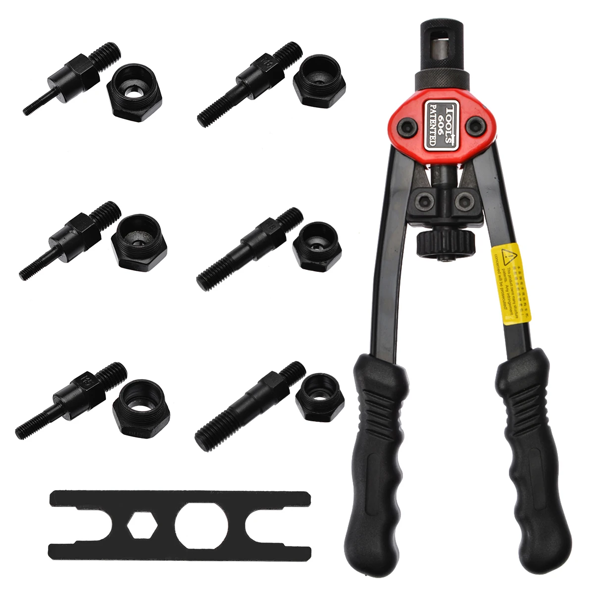 Manual Double Pull Rivet Nut Gun Riveting Auto Blind Riveting Tools 1pc Manual Riveter + Replacement Part  M3 M4 M5 M6 M8 M10