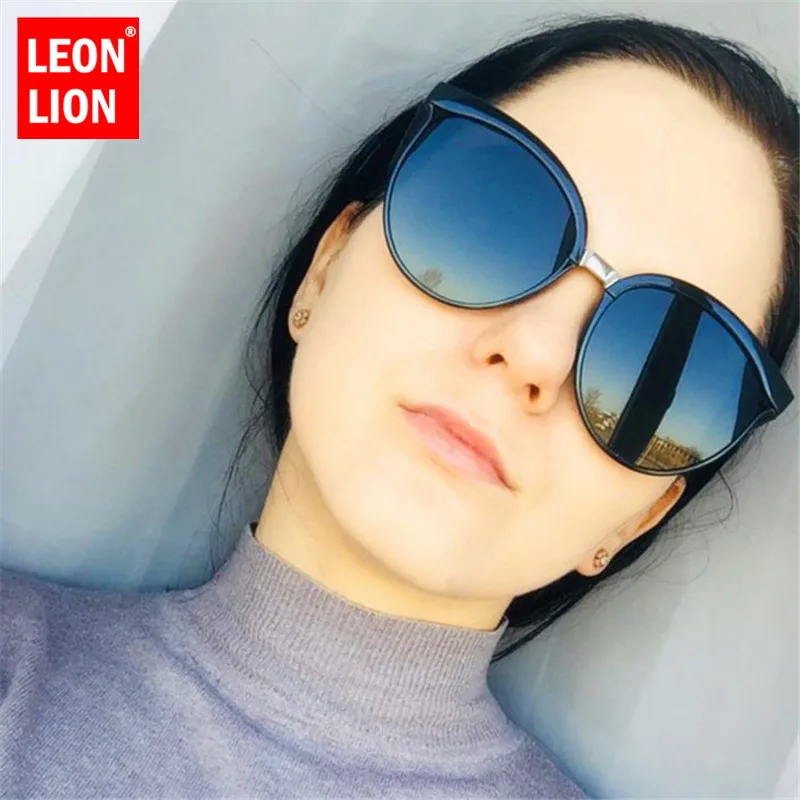 Солнцезащитные очки LeonLion женские классические пластиковые цветные винтажные