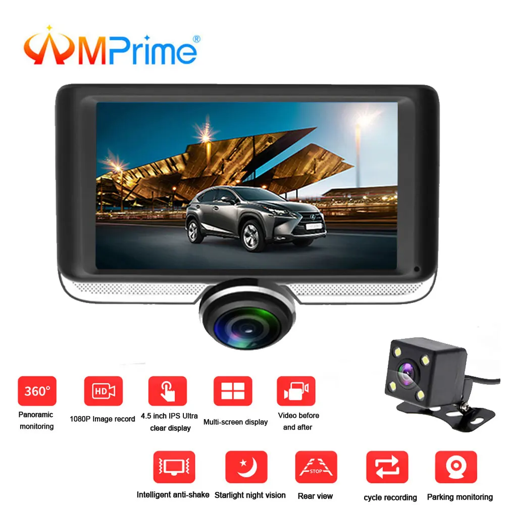 AMPrime 4 0 &quotFHD 1080 P Автомобильный видеорегистратор Камера циклическая запись ips