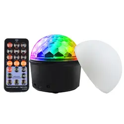 DJ огни 9 цветов светодиодный Bluetooth сценические огни Звук Активированный ротационный Кристалл Волшебный шар света SLC88