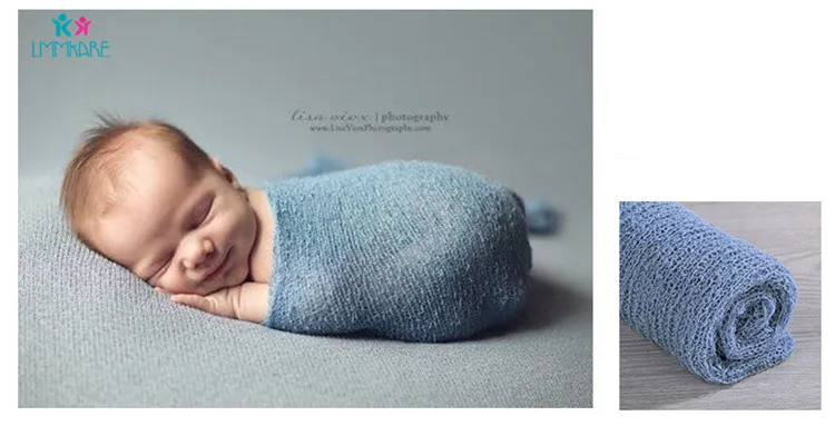 Пеленание Одеяло для новорожденных детей сплошной цвет фотографический реквизит задний план ребенок Эластичный оберточная одежда