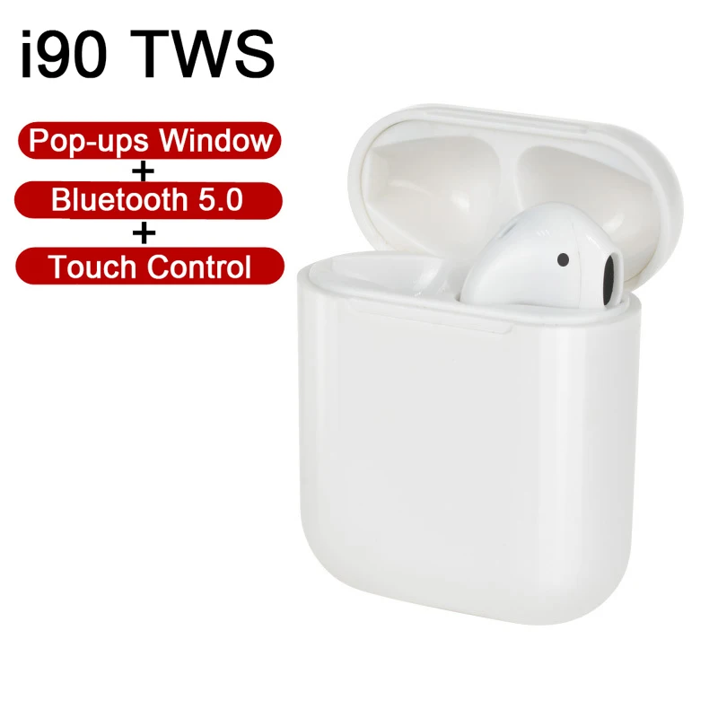 

i90 TWS Pop up Touch Control Bluetooth 5.0 Earphone QI Wireless Charging Earphone i90tws PK i80 i60 i20 i30 i12 i10s tws Earbuds