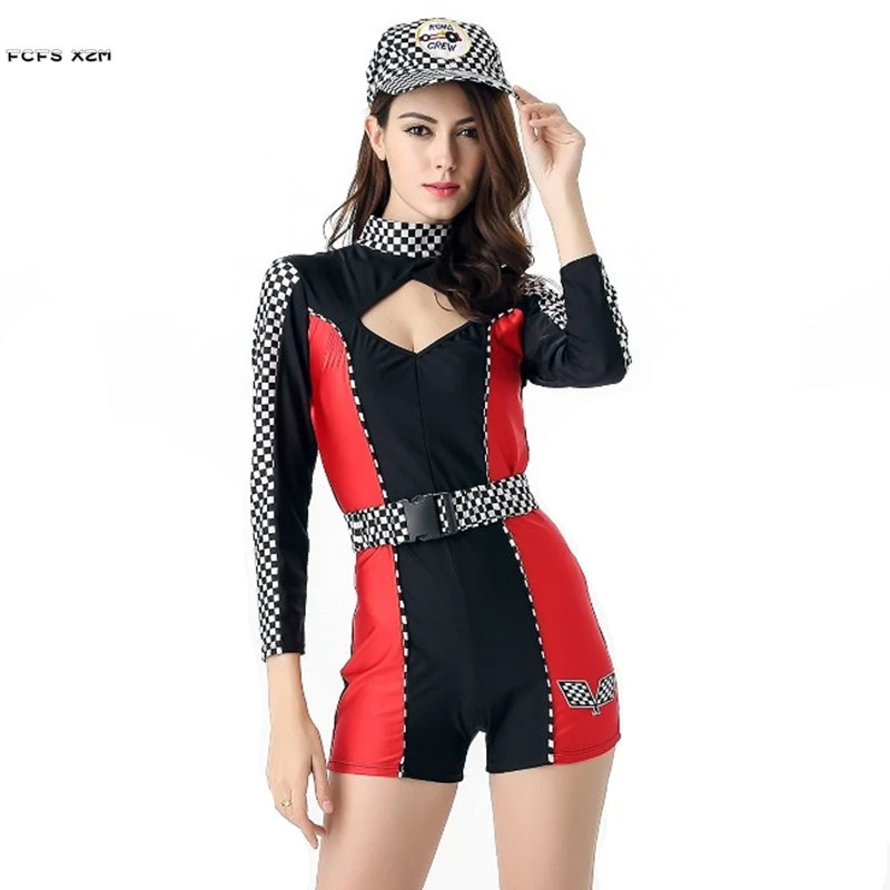 Red Sexy Women Halloween Race Queen Costumes Female Racing Girl Suits  Cosplay Carnival Purim Nightclub Bar Role Play Party Dress - Cosplay  Costumes - AliExpress