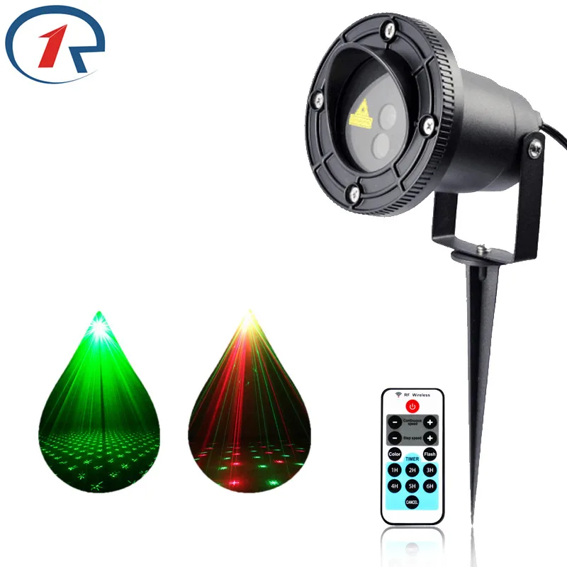 

ZjRight Remote control Red Green Twinkling Laser Light Waterproof IP65 outdoor projection lamp Bar DJ party stage Xmas ktv light