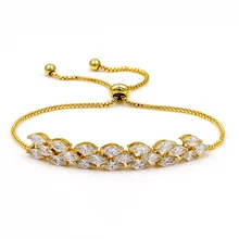 WEIMANJINGDIAN бренд огранка маркиз кубического циркония CZ Кристалл Боло браслеты для женщин или свадьбы