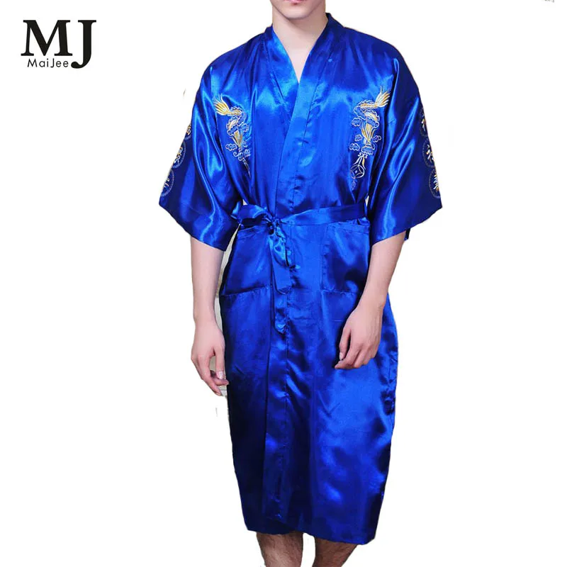 Buy Japanese Kimono Men Bath Robe Dressing Gown Men Peignoir Homme Badjas