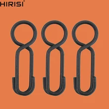 50 шт. черные поворотные шарниры с крючками и крючками, защелки с быстрой застежки клипсы, Аксессуары для рыбалки