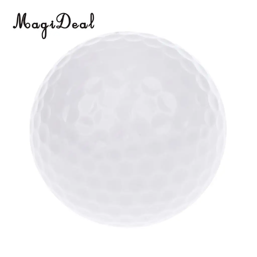 3 pieces glow in dark rose red led light up golf ball official size golf ball size