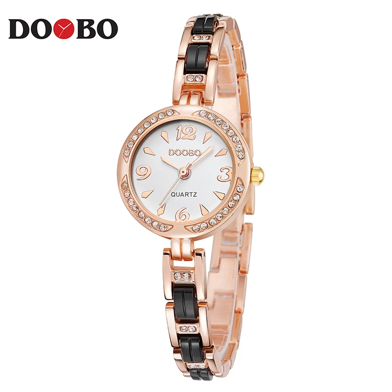 

DOOBO Luxury fashion Women's watches quartz watch Bracelet wristwatches Stainless steel bracelet dress ladies women watches