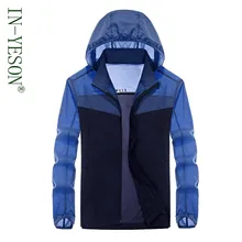 IN-YESON брендовая летняя Солнцезащитная тонкая мужская куртка дышащая анти-УФ быстросохнущая Водонепроницаемая походная куртка 809