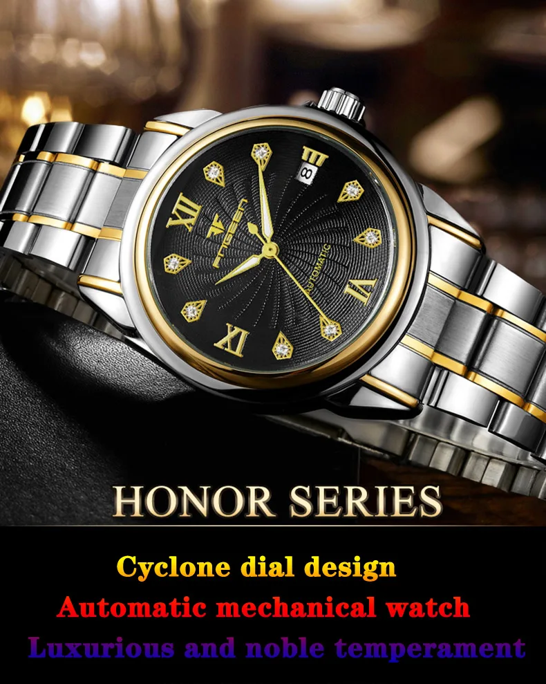 FNGEEN top luxury brand steel calendar men automatic mechanical watch men business waterproof luminous relogio masculino FNGEEN top luxury brand steel calendar men automatic mechanical watch men business waterproof luminous relogio masculino