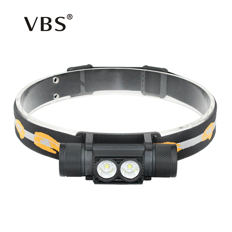 

Headlamp Head Lamp 2000Lm Head Lamps For Hunting 10W LED Flashlight 2 Bulbs Head LED Flashlight CREE T6