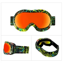 Детские лыжные очки Защита от ультрафиолета-противотуманные лыжные Детские Зимние очки для девочек и мальчиков зимние очки с линзы для близорукости велосипедные очки