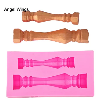 

Food grade silicone mold 3D Reverse forming Fondant Cake Pillar shaped for Polymer Clay Chocolate Decoration Tools F1213