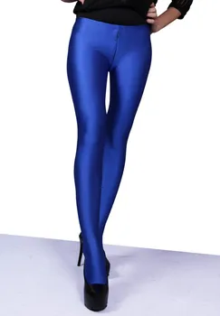 

Women Lady Sexy Low Waist Pants Elastic with Socks Slim Tight Zip Crotch