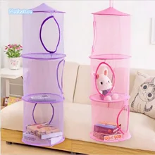 New Fashion Foldable Storage Organizer Drying Underwear Bra Hanging Mesh Breathable Multilayer Toy Storage Tissue Home Storage