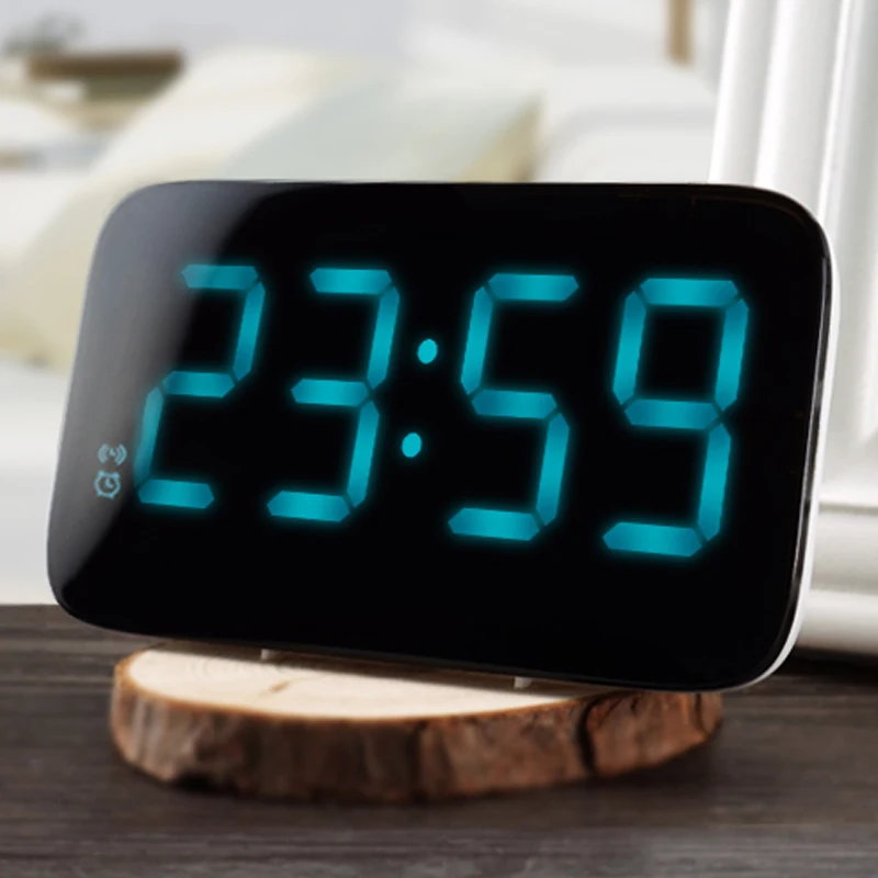 Large number LED Alarm Clock Voice Control Large LED Display Electronic