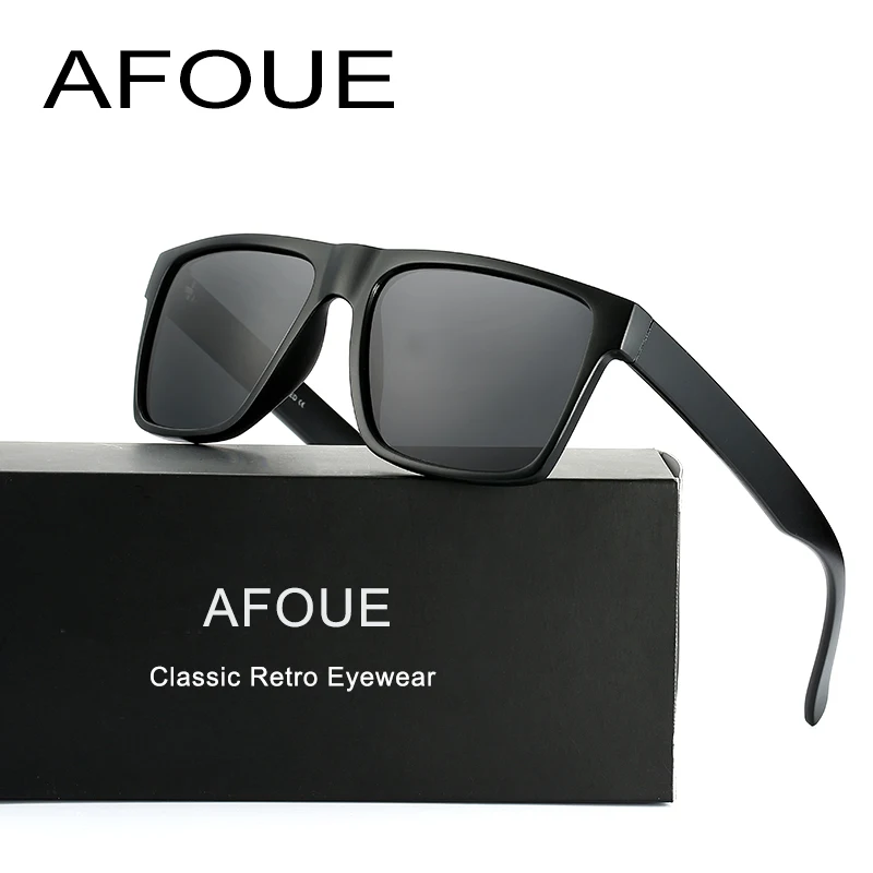 Brand Classic Retro Black Polarized Sunglasses Men Driving Sun Glasses