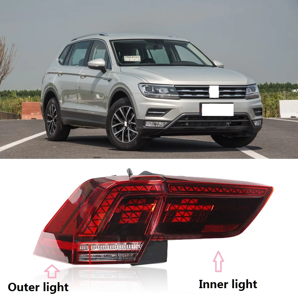 

CAPQX 1Pcs For Volkswagen Tiguan 2017-2018 Rear Tail Light Brake Taillight Parking Stop Lamp Headlight taillamp