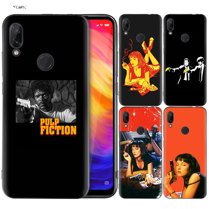 

Silicone Coque Case for Xiaomi Redmi Note 7 6 5 Pro Mi A1 A2 8 Lite 9 GO Poco F1 S2 4 4X Plus Pulp Fiction