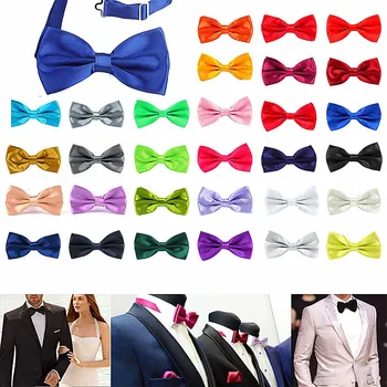 Ragazzo Nuovo di Buona Qualità Bowtie Per Gli Uomini Le Donne Banchetto di Nozze Del Partito Sposo legame di arco Della Farfalla Nodo Nero Rosso Bianco Mens papillon 1