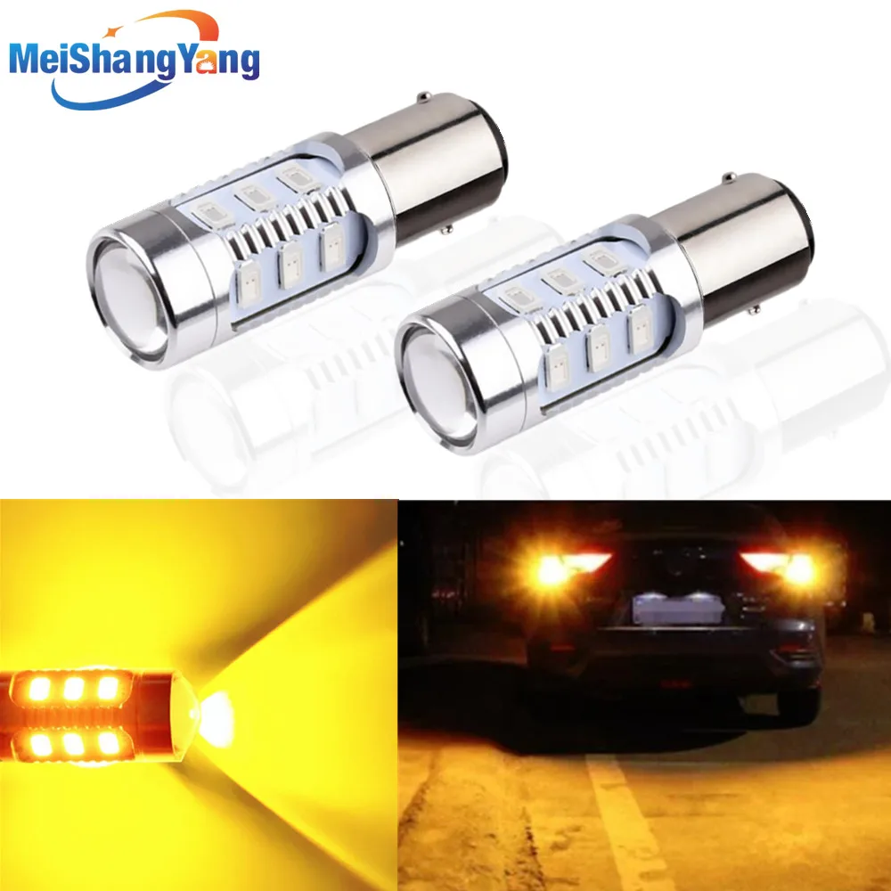 

2pcs 1157 12 5630 SMD BAY15D Led Bulb Chip High Power lamp p21/5w led car bulbs brake Lights Source parking 12V White Red Yellow