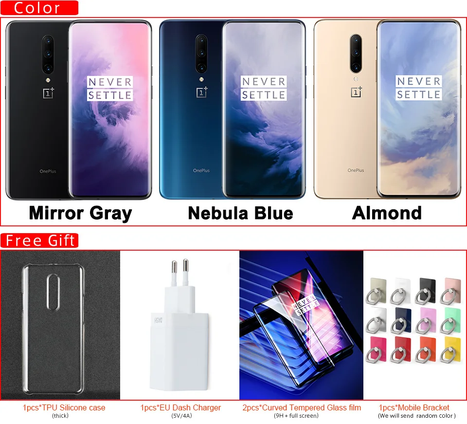 Oneplus 7 Pro мобильный телефон с глобальной прошивкой 6 67 &quot8G 256G Snapdragon 855 48MP 2K 90GHz