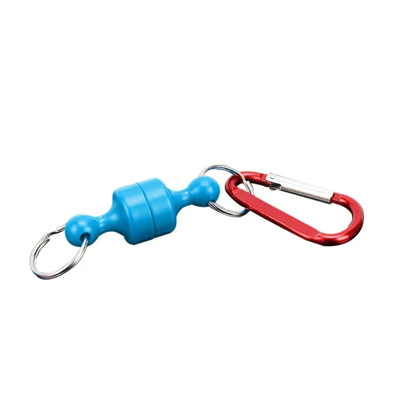 Climbing Holder Carabiner Flying Fish Solid Magnetic Buckle Landing Net Release Holder Carabiner Tackle stainless steel #3j25 (2)