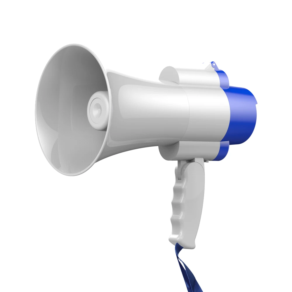 

High power Portable hand megaphone Peddle trumpets Lithium battery loudspeaker Recording horn Tour guide speakers Loud