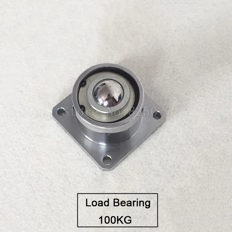 HOT 4PCS Heavy Duty Steel Bearing Casters Wheels Downward Use with Flange 4 Holes Universal Ball Load 100KG/PCS | Обустройство дома