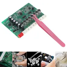 120 мм Пинцет из нержавеющей стали антистатические изогнутые наконечники щипцы прецизионные пайки электронный Пинцет инструмент