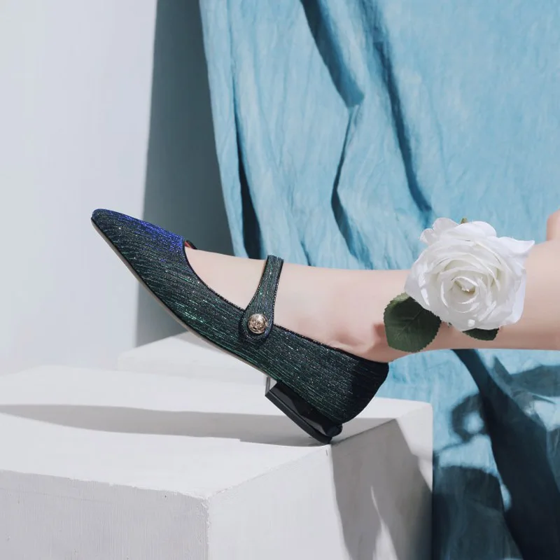 

Jookrrix 2018 Autumn Shoes Women Fashion Brand Mary Janes Lady Pointed-toed Flats Female chaussure Adult Girl footware Elegant