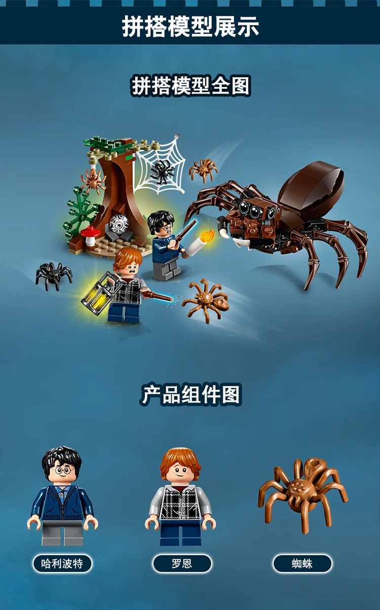 LEGO Harry Potter and The Chamber of Secrets Aragog's Lair 75950 Building Kit (7)