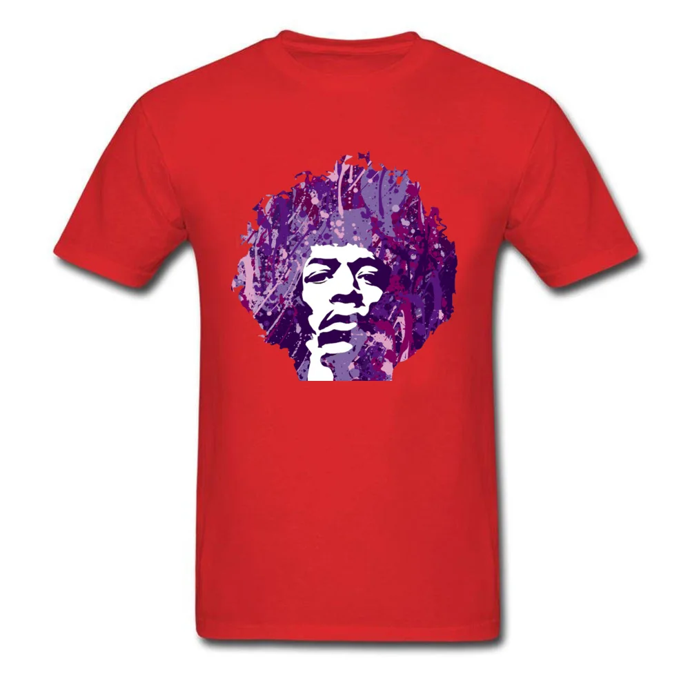 Eternal Jimi Pure Cotton Tops Shirt for Men Normal Tshirts Gift Prevailing Round Neck Sweatshirts Short Sleeve Eternal Jimi red