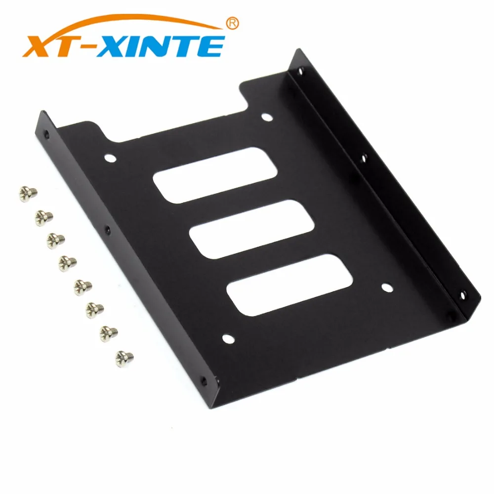 

XT-XINTE 2.5" to 3.5 inch SSD HDD Metal Adapter Mounting Bracket Dock Laptop Hard Drive Holder for PC Computer SDD Server