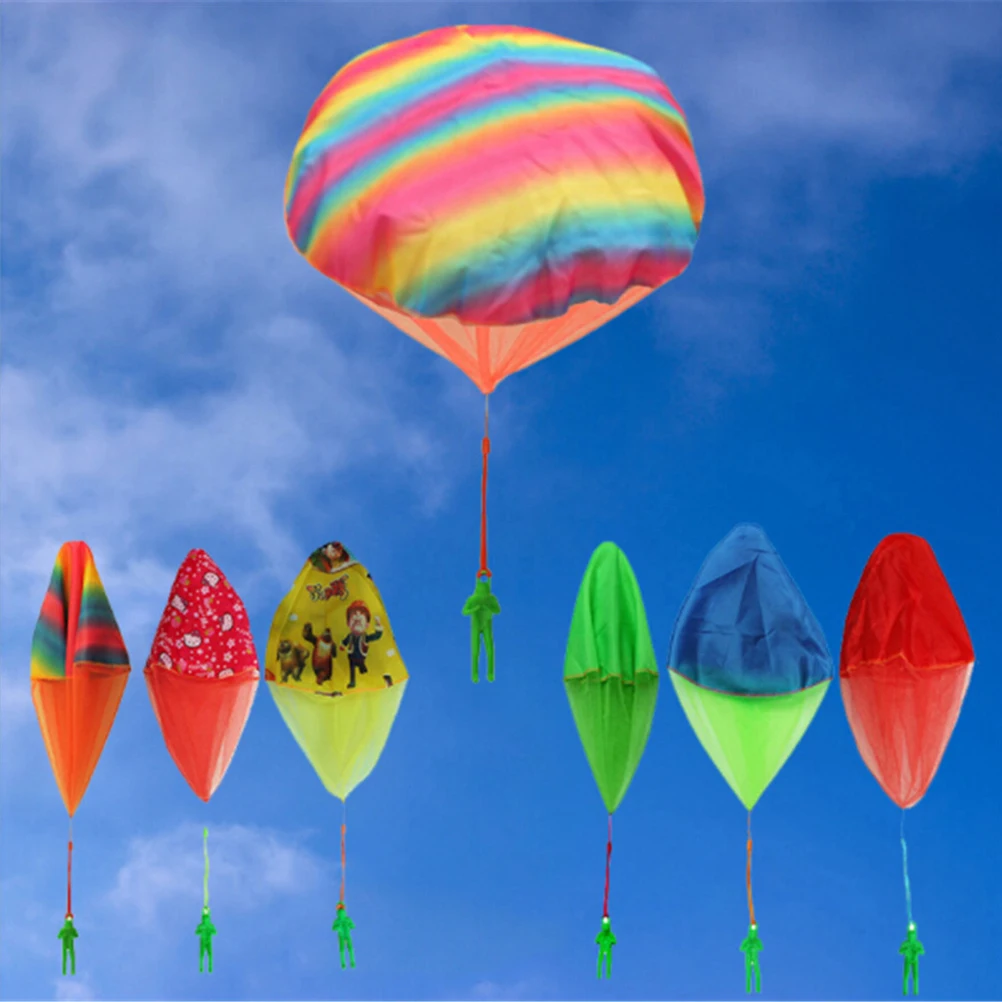 High Quality Mini Play Parachute Toy Hand Throwing Kids Soldier Outdoor