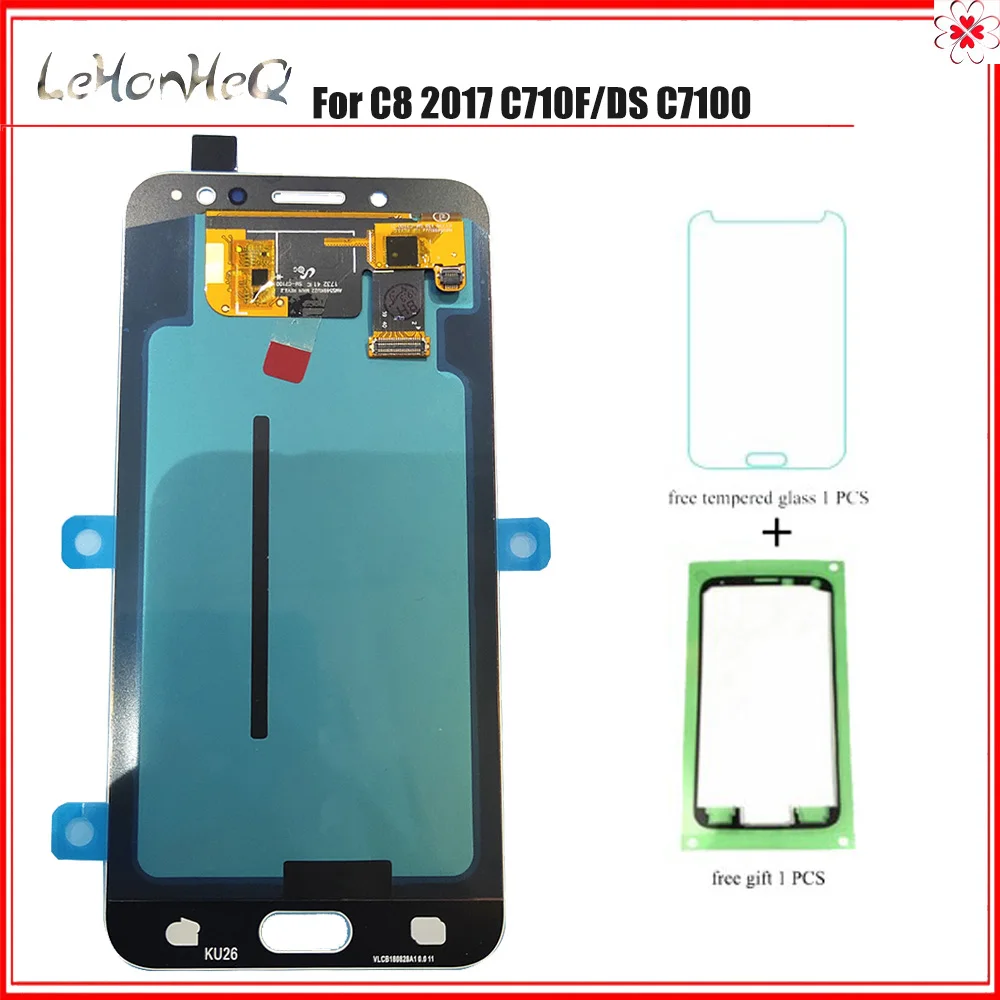 

5.5" LCD For Samsung Galaxy C8 2017 C7100 C710F LCD Display Touch Screen Digitizer Assembly For Samsung C8 LCD Replacement Parts