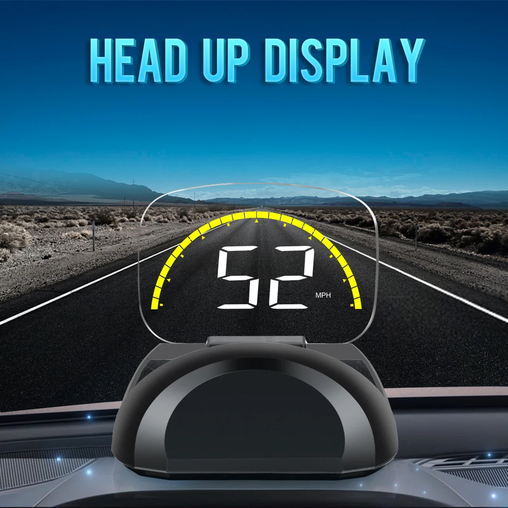 

GEYIREN Car C700S HUD Head Up Display OBDII+GPS System Overspeed Warning Mirror Digital Projection Car Head-Up Display