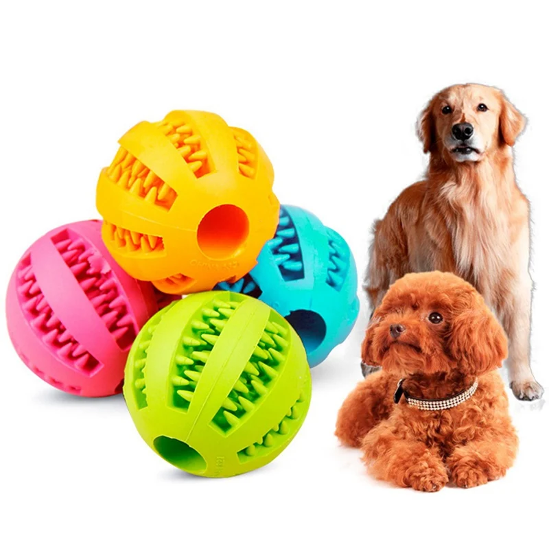 5cm Pet Dog Toy Interactive Rubber Balls Dog Cat Puppy Funny