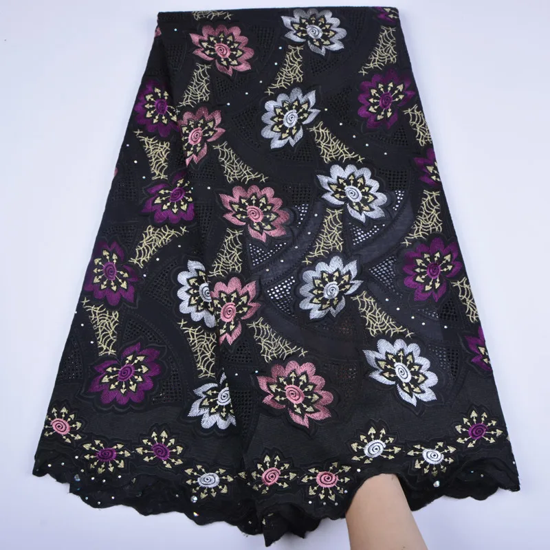 

Guipure Lace Fabric 2018, Swiss Voile Lace In Switzerland High Quality, Black Cotton Lace For Dresses A1317
