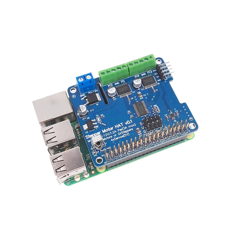 Raspberry Pi шаговый двигатель B + плата расширения робота с сервоприводом для детской