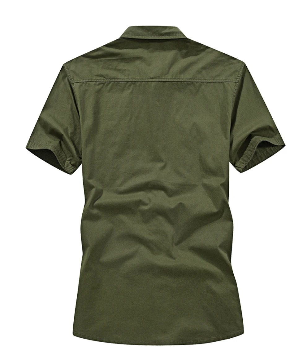 QIQICHEN, высокое качество, лето, военные рубашки для мужчин, хлопок, короткий рукав, повседневная, приталенная, Air Force One, мужская рубашка размера плюс 6XL