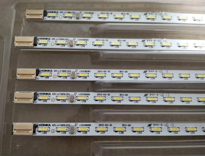 1 пара оригинальных светодиодных лент для подсветки телевизора Konka LED 47R5500PDF KPL + 470B1