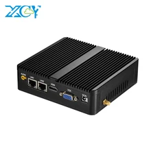 XCY безвентиляторный мини-ПК Dual LAN Celeron J1900 J1800 N2810 Windows 10 2* COM 2* Gigabit Ethernet WiFi HDMI VGA мини-компьютер XCY безвентиляторный мини-ПК Dual LAN Celeron J1900 J1800 N2810 Windows 10 2* COM 2* Gigabit Ethernet WiFi HDMI VGA мини-компьютер