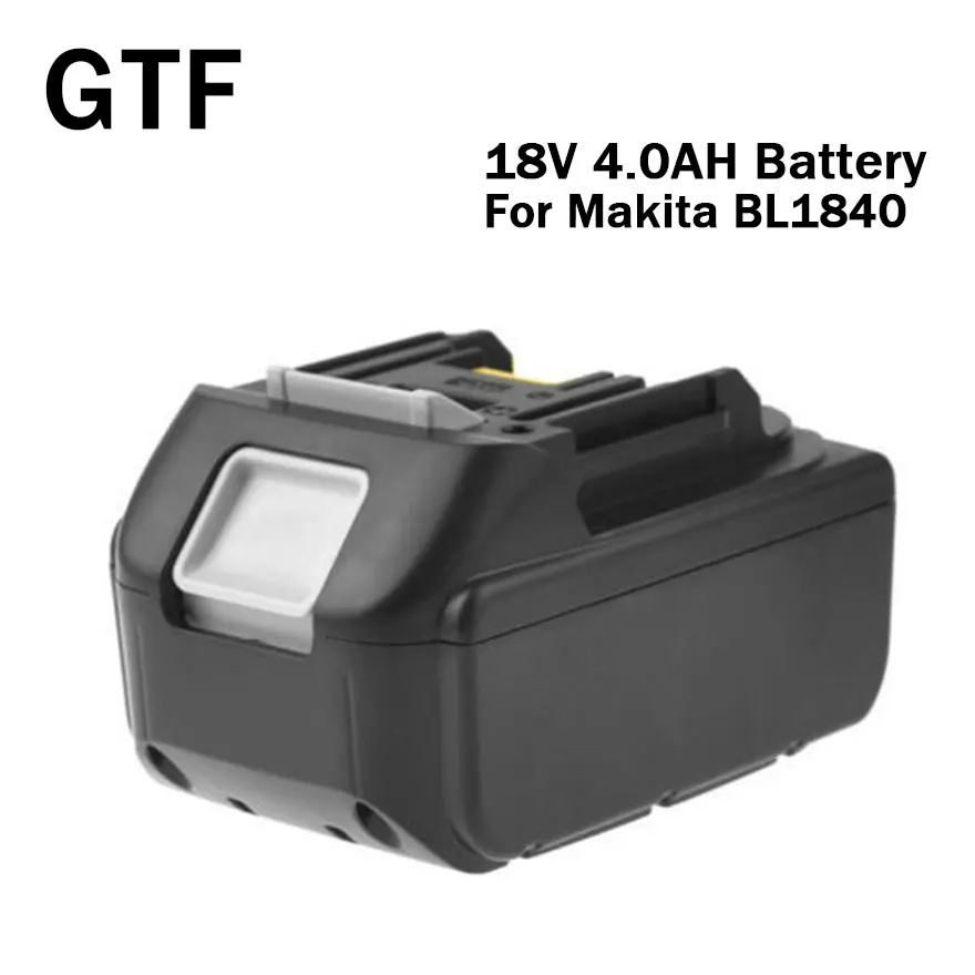 GTF 4000 мАч 18 в сменный литий ионный аккумулятор для Makita BL1840 BL1830 BL1815 LXT400