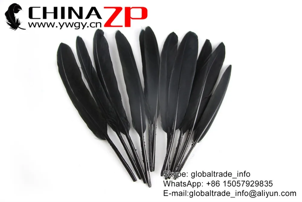 Ведущий поставщик китайский завод 200 шт/цвет/партия окрашенная черная утка кочеты незакрепленные перья
