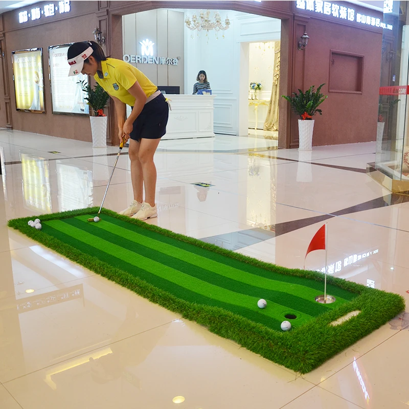 0.75X3M Indoor & Outdoor Backyard Golf Putting Green Residential Training Hitting Pad Practice Rubber Tee Holder Drop Shipping