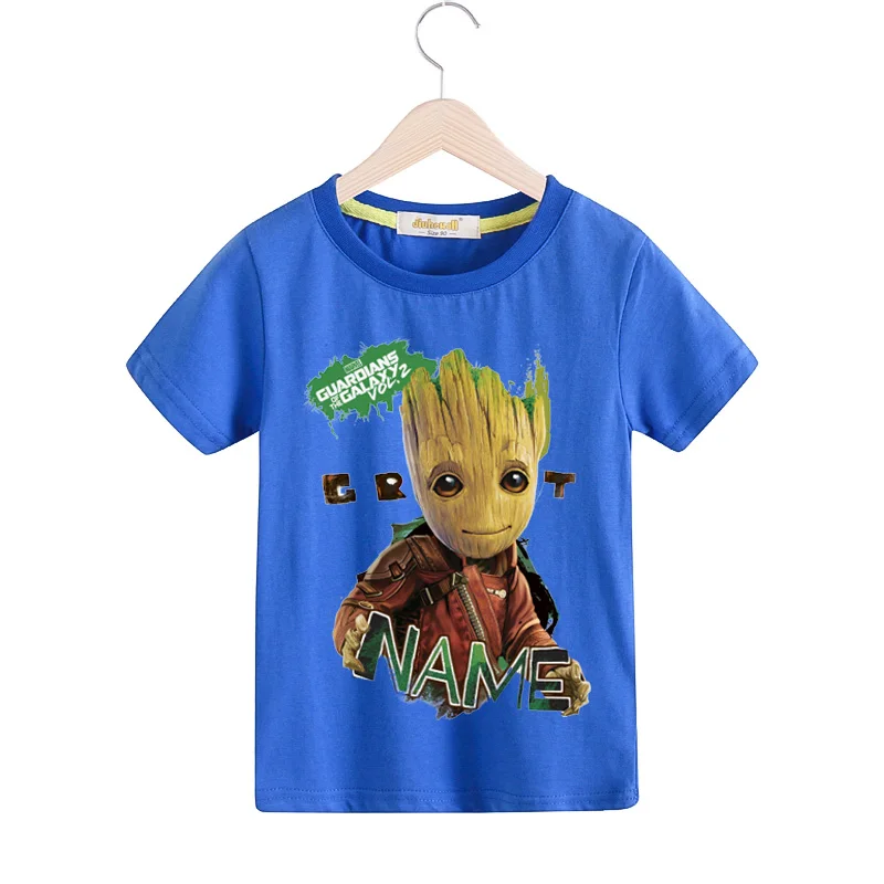 Boys Baby Groot Print T-shirts Girls Summer Casual Cotton Tshirts Children Clothing Kids Short Sleeve Tees Top T Shirts TX148 (3)