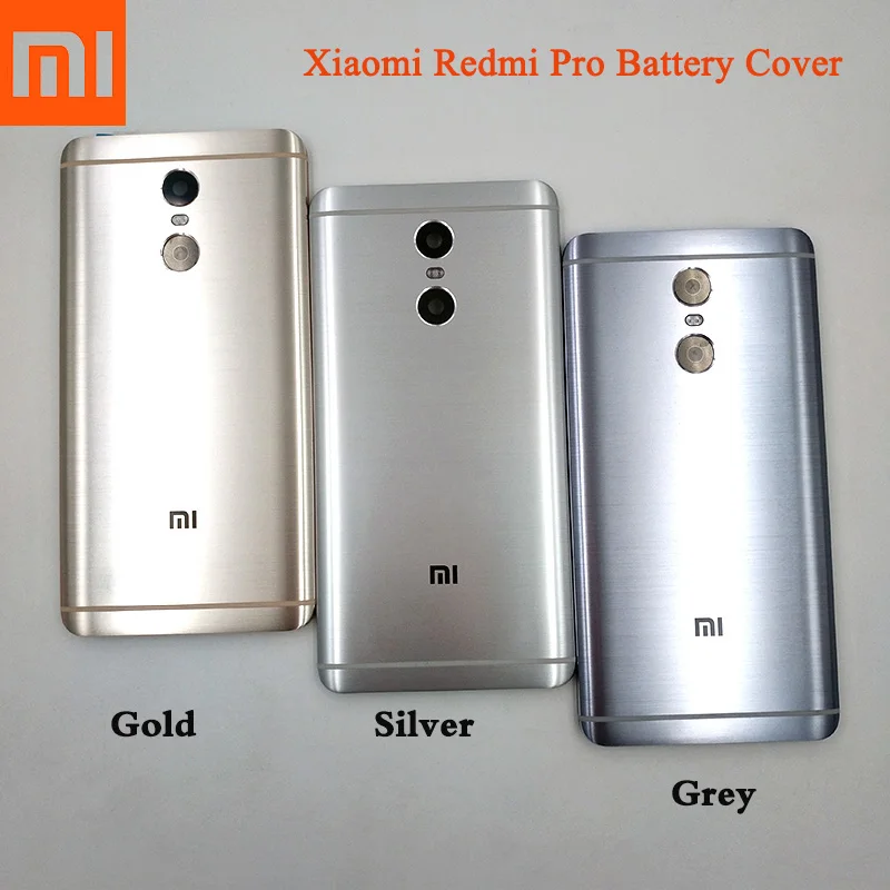 

Original Xiaomi Back Housing Cover For Xiaomi Redmi Pro Cell Phone Replacement Slim Aluminum Luxury Metal Frame Back Door Case